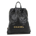 CHANEL CHANEL22 Backpack BlackAS3859-B08037-94305 Shiny Calf Leather Size Small
