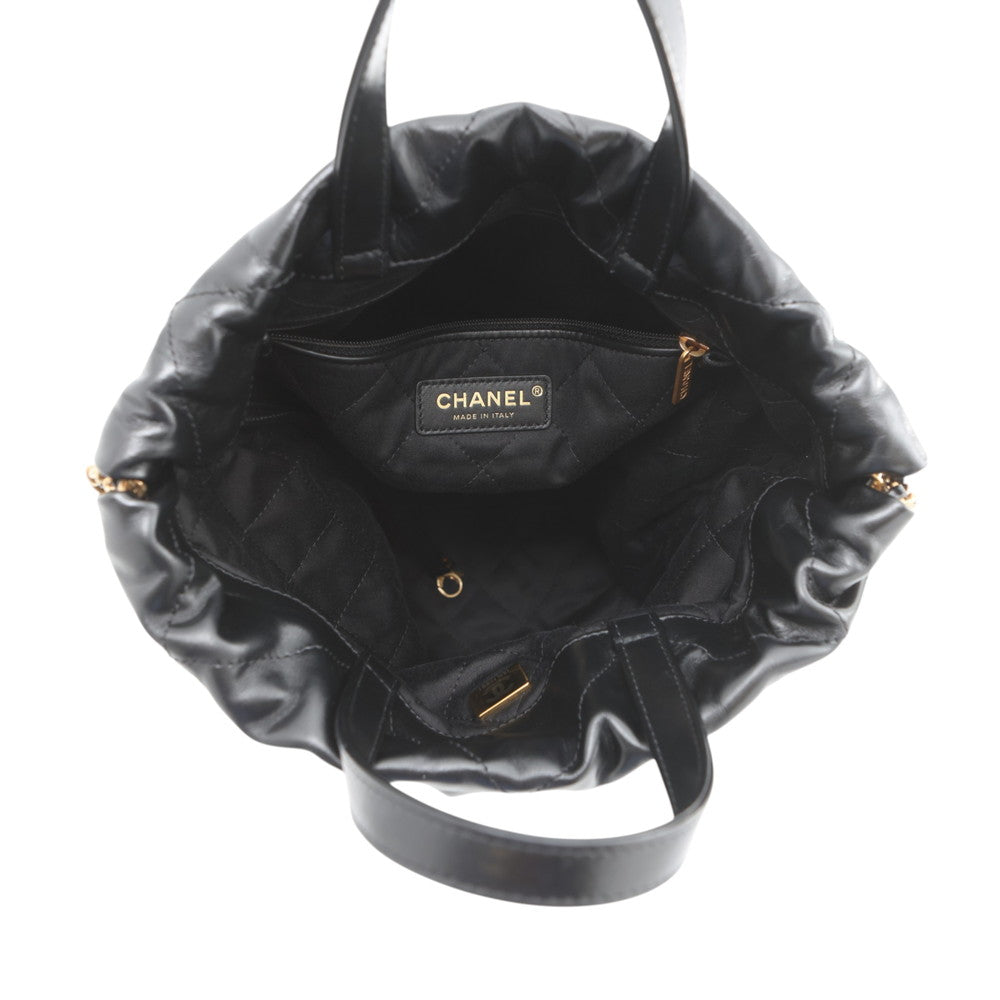 CHANEL CHANEL22 Backpack BlackAS3859-B08037-94305 Shiny Calf Leather Size Small