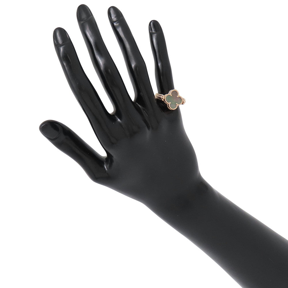 Van Cleef & Arpels Vintage Alhambra Reversible Ring Size 48/#8VCARPGV548/VCARPGV500 18K Pink Gold