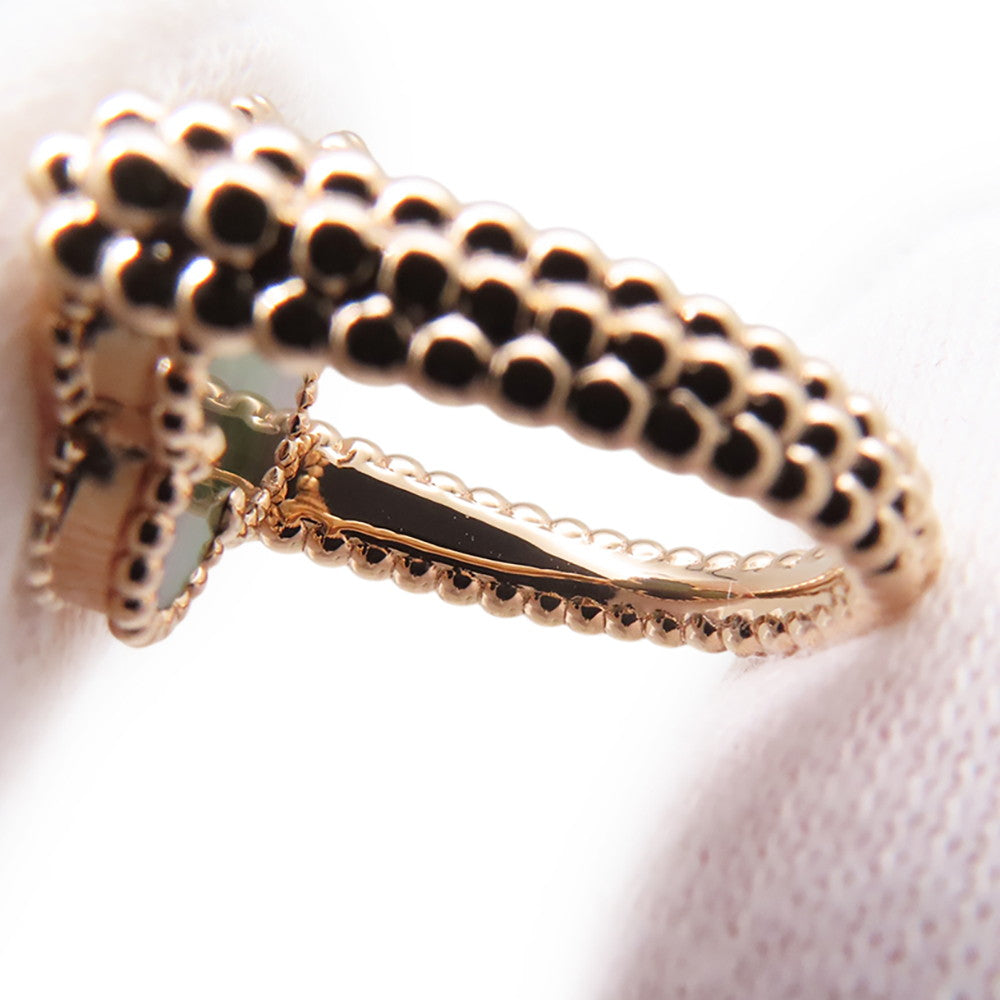 Van Cleef & Arpels Vintage Alhambra Reversible Ring Size 48/#8VCARPGV548/VCARPGV500 18K Pink Gold