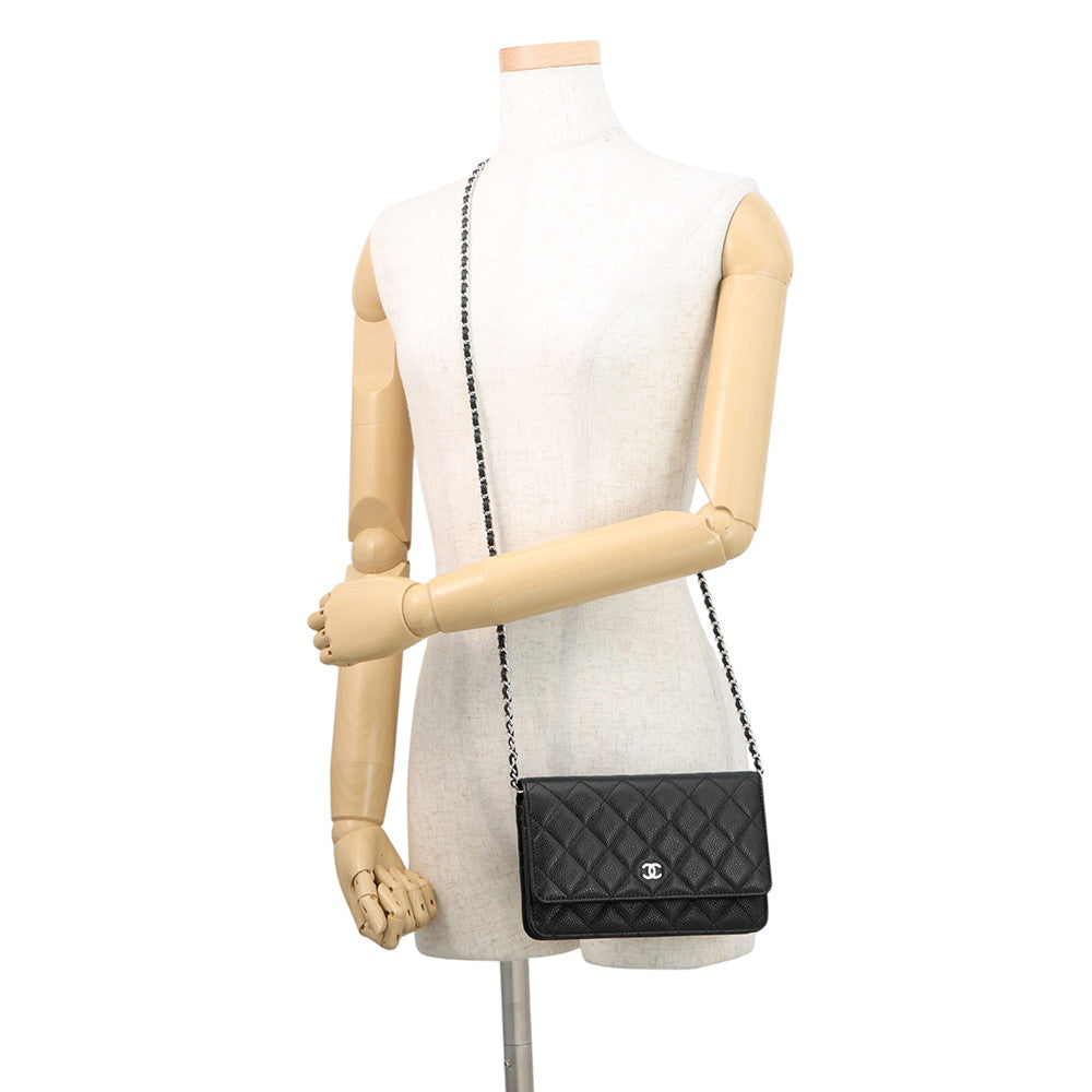 CHANEL Chain wallet BlackAP4241 Caviar Leather