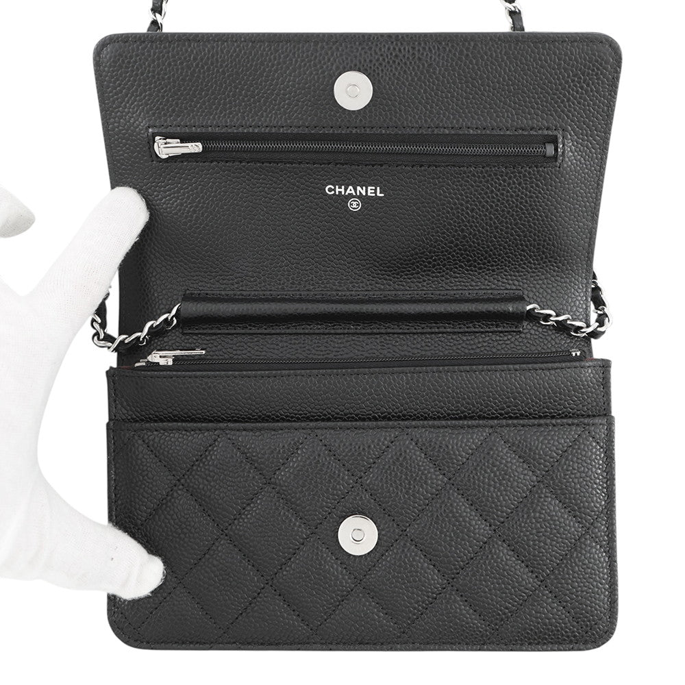 CHANEL Chain wallet BlackAP4241 Caviar Leather