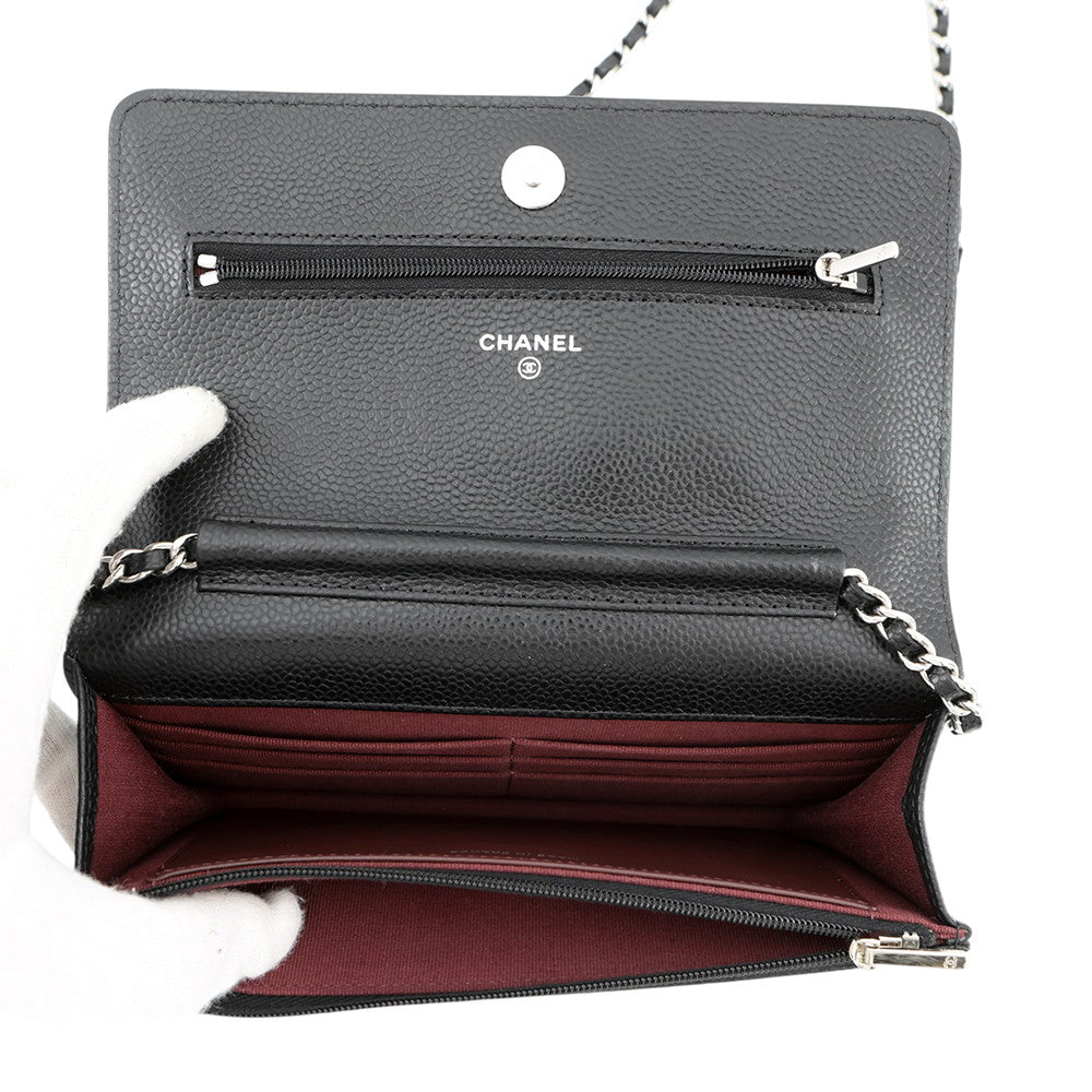 CHANEL Chain wallet BlackAP4241 Caviar Leather