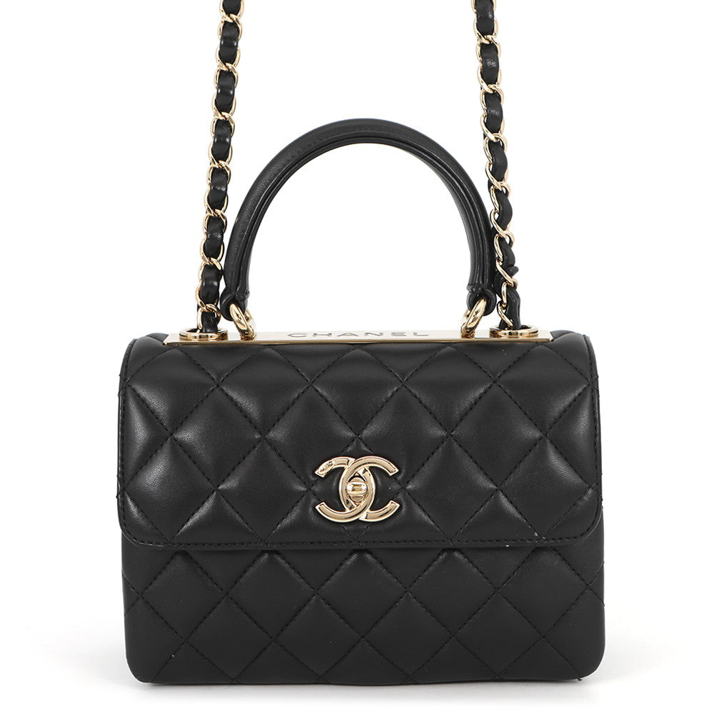 CHANEL Trendy CC 2WAY Handbag BlackAS4654 Lambskin
