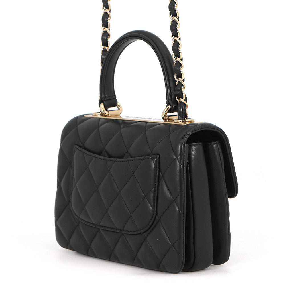CHANEL Trendy CC 2WAY Handbag BlackAS4654 Lambskin