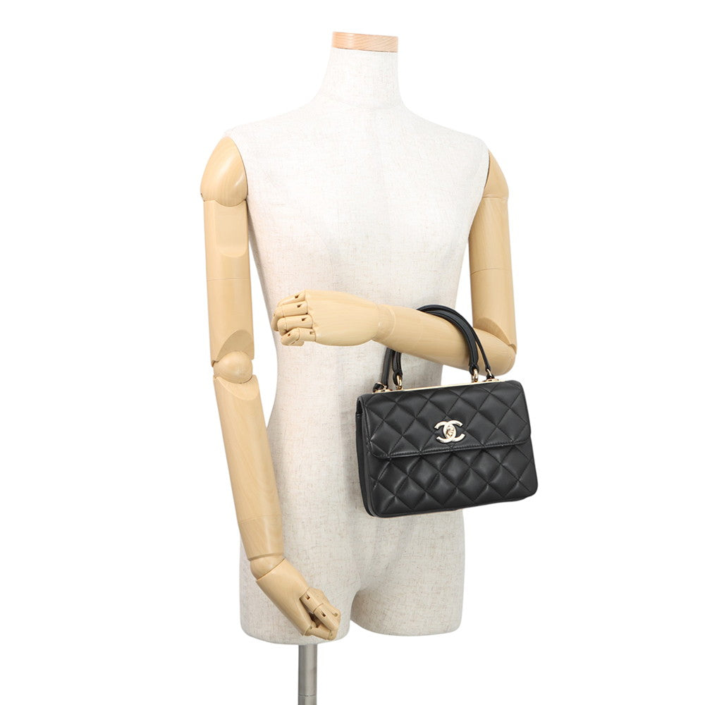 CHANEL Trendy CC 2WAY Handbag BlackAS4654 Lambskin