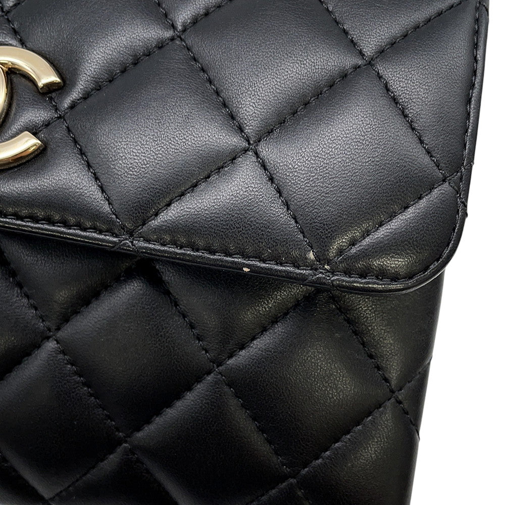 CHANEL Trendy CC 2WAY Handbag BlackAS4654 Lambskin