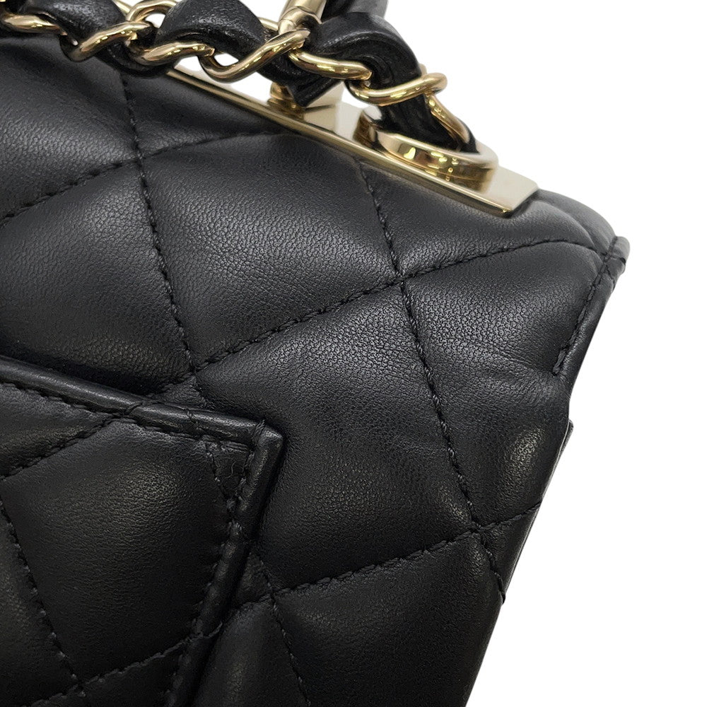 CHANEL Trendy CC 2WAY Handbag BlackAS4654 Lambskin