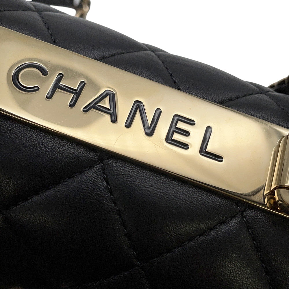 CHANEL Trendy CC 2WAY Handbag BlackAS4654 Lambskin