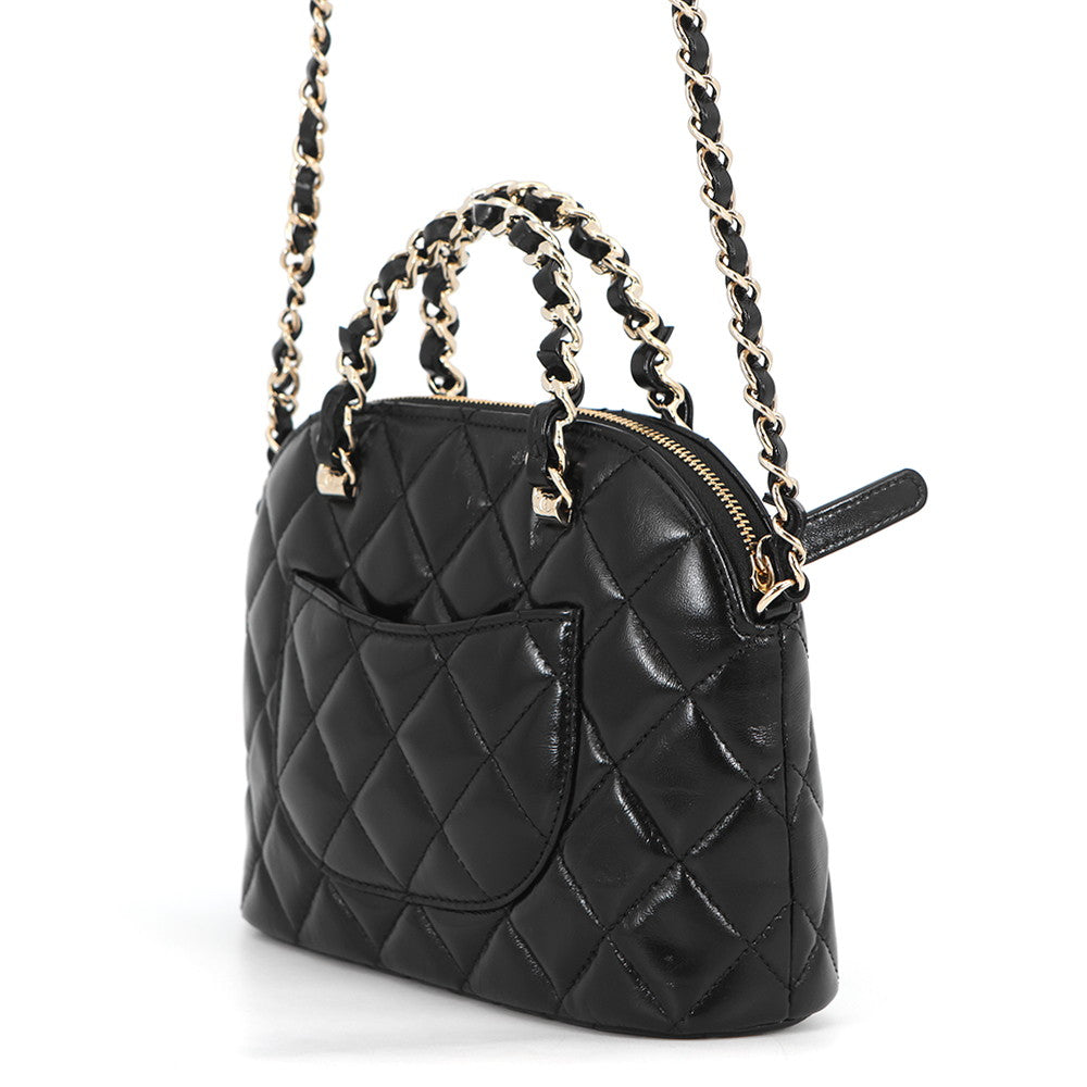 CHANEL Shopping bag BlackAS5130 Shiny Lambskin Size Small