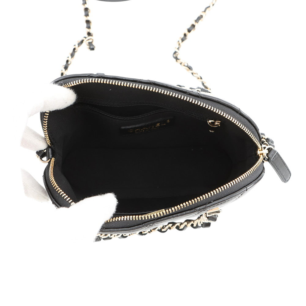 CHANEL Shopping bag BlackAS5130 Shiny Lambskin Size Small
