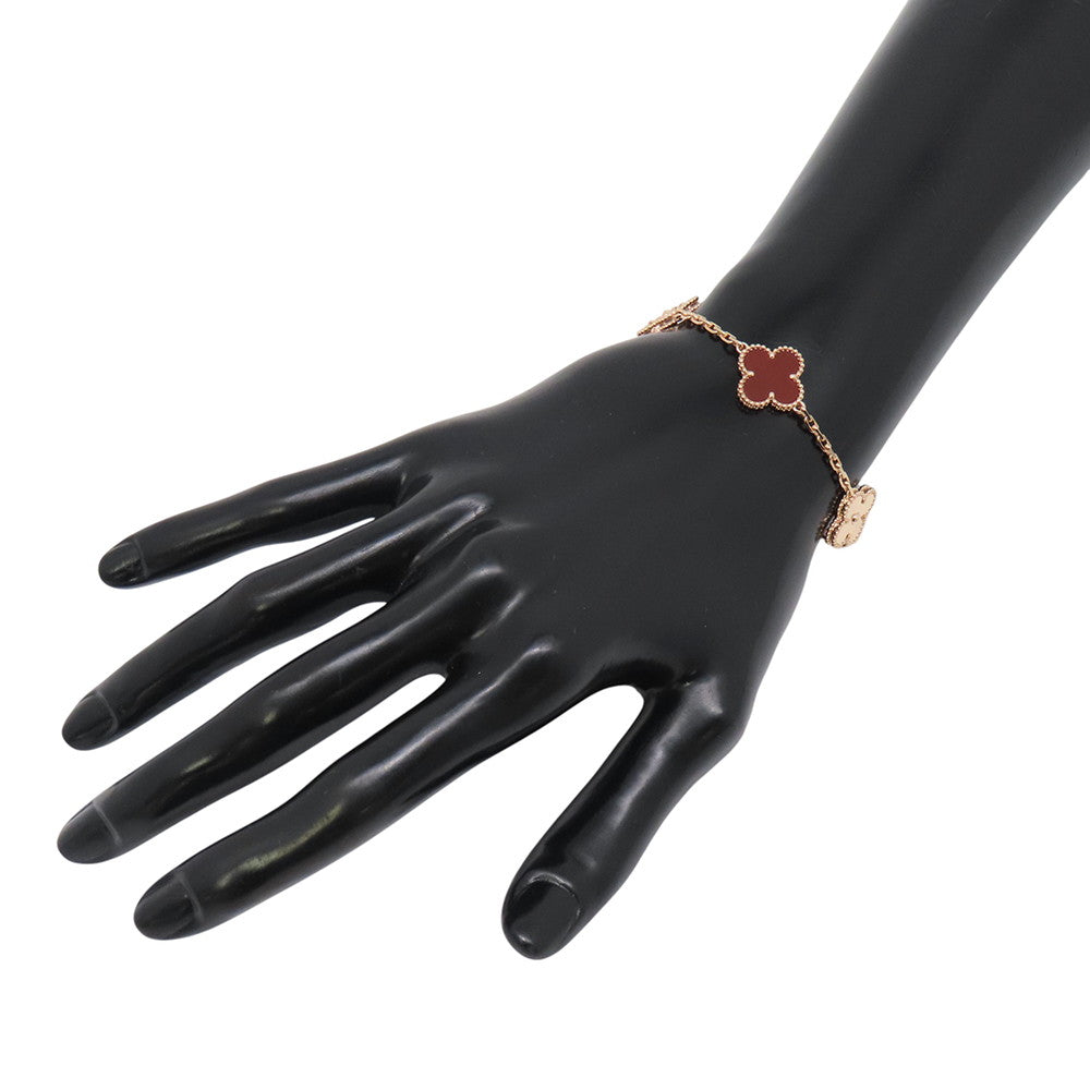 Van Cleef & Arpels Vintage Alhambra 5 Motif BraceletVCARP7RP00 18K Pink Gold