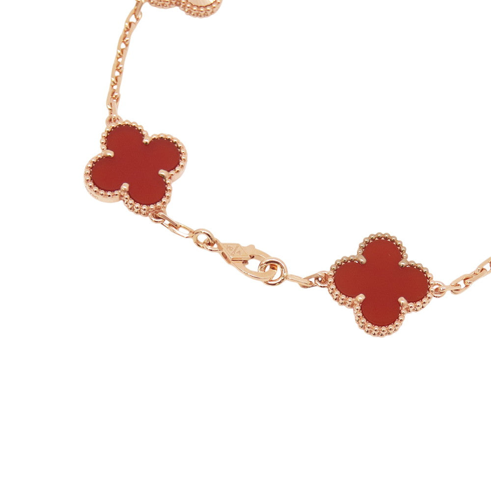 Van Cleef & Arpels Vintage Alhambra 5 Motif BraceletVCARP7RP00 18K Pink Gold
