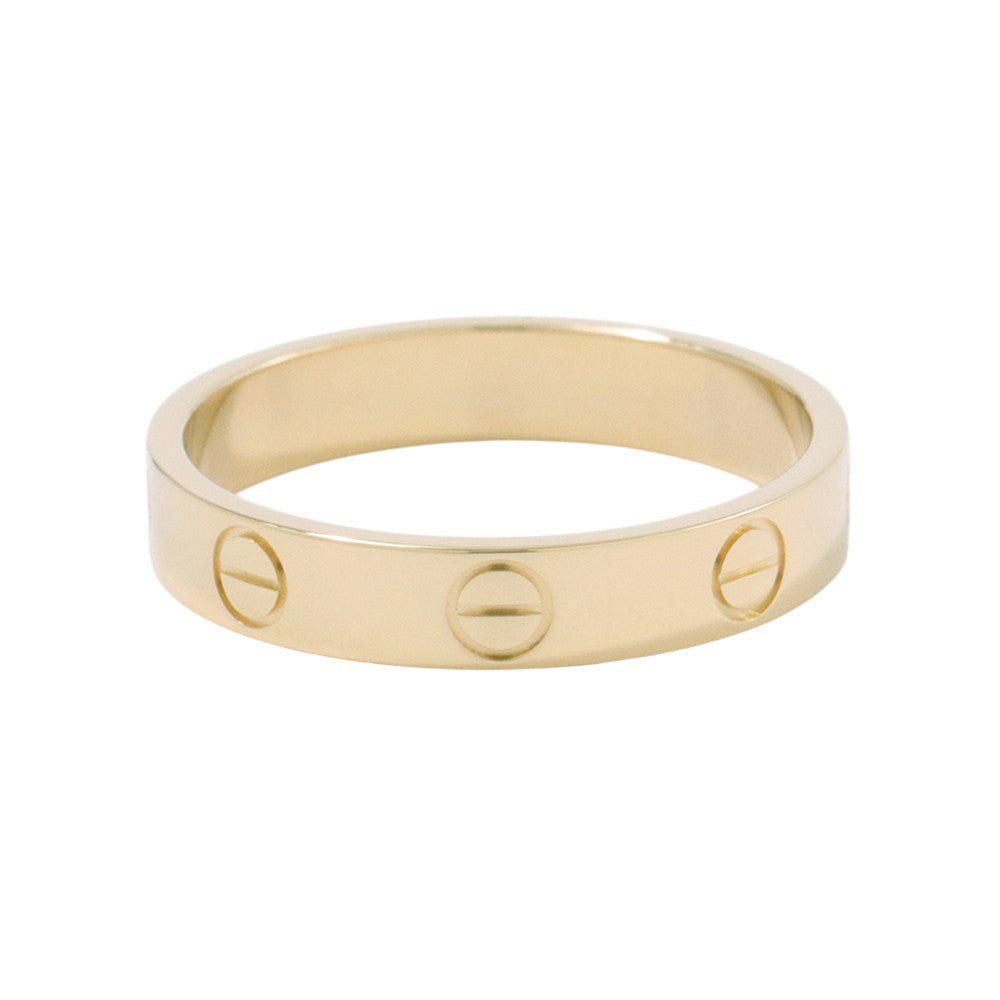 CARTIER Mini Love Ring Size 54/#14 SmallB4085054/B4085000 18K Yellow Gold