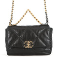 CHANEL CHANEL19 ChainShoulder BlackAS1160-B04852-94305 Shiny Lambskin Size 25