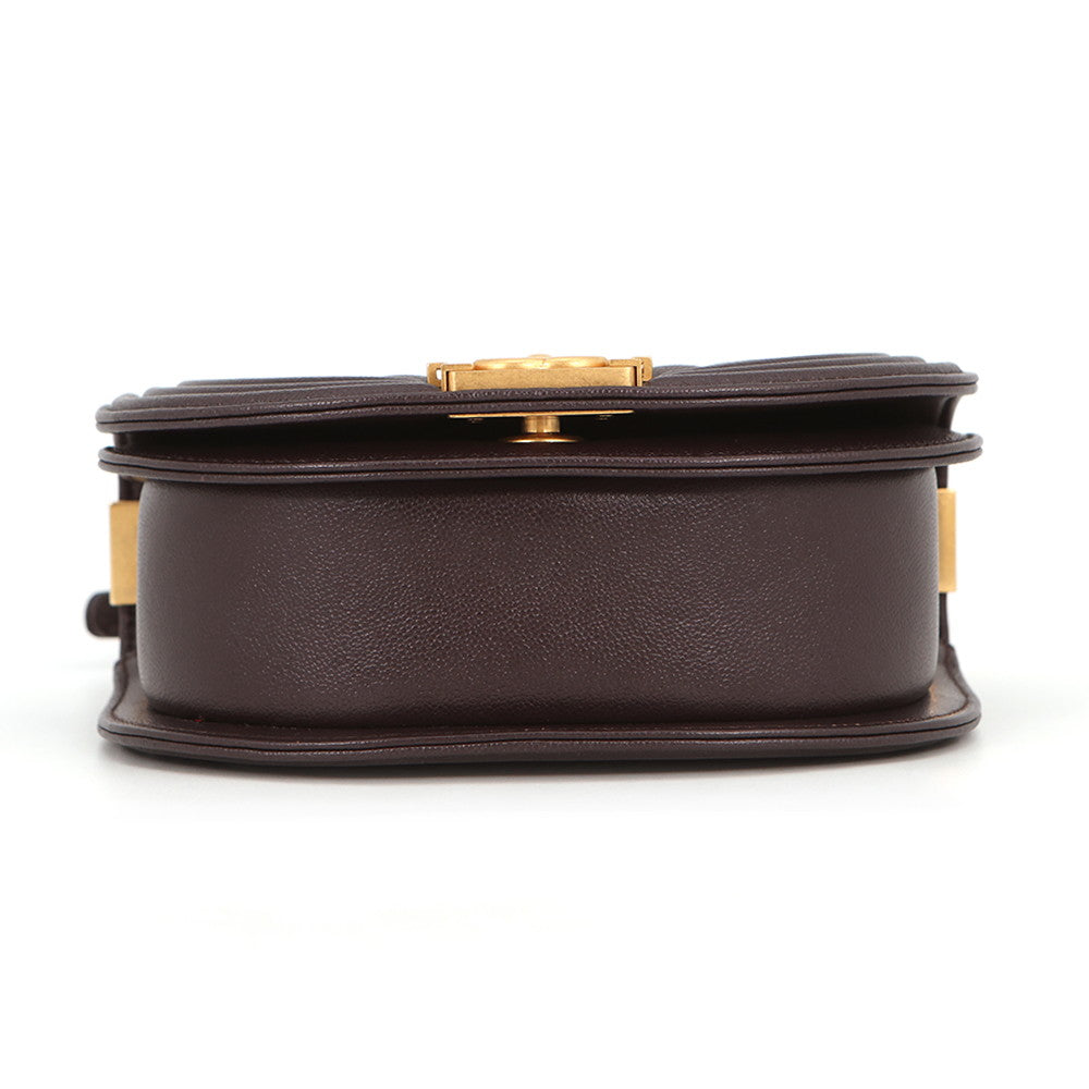 CHANEL Boy Chanel ChainShoulder Bag BrownAS3350 Caviar Leather