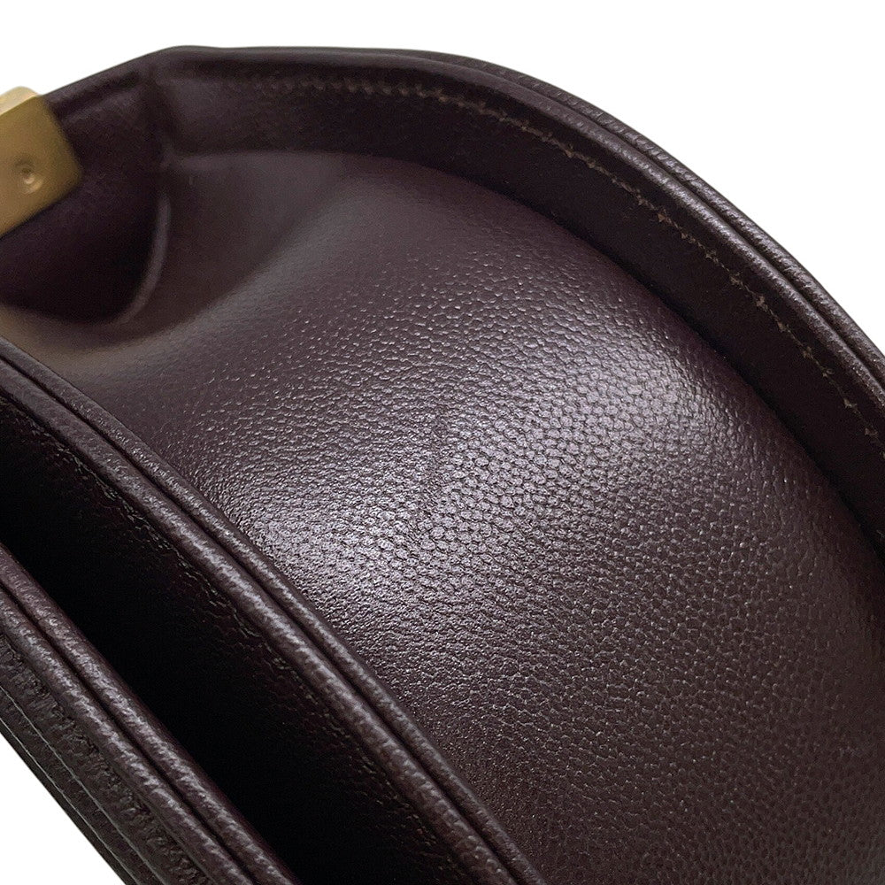 CHANEL Boy Chanel ChainShoulder Bag BrownAS3350 Caviar Leather