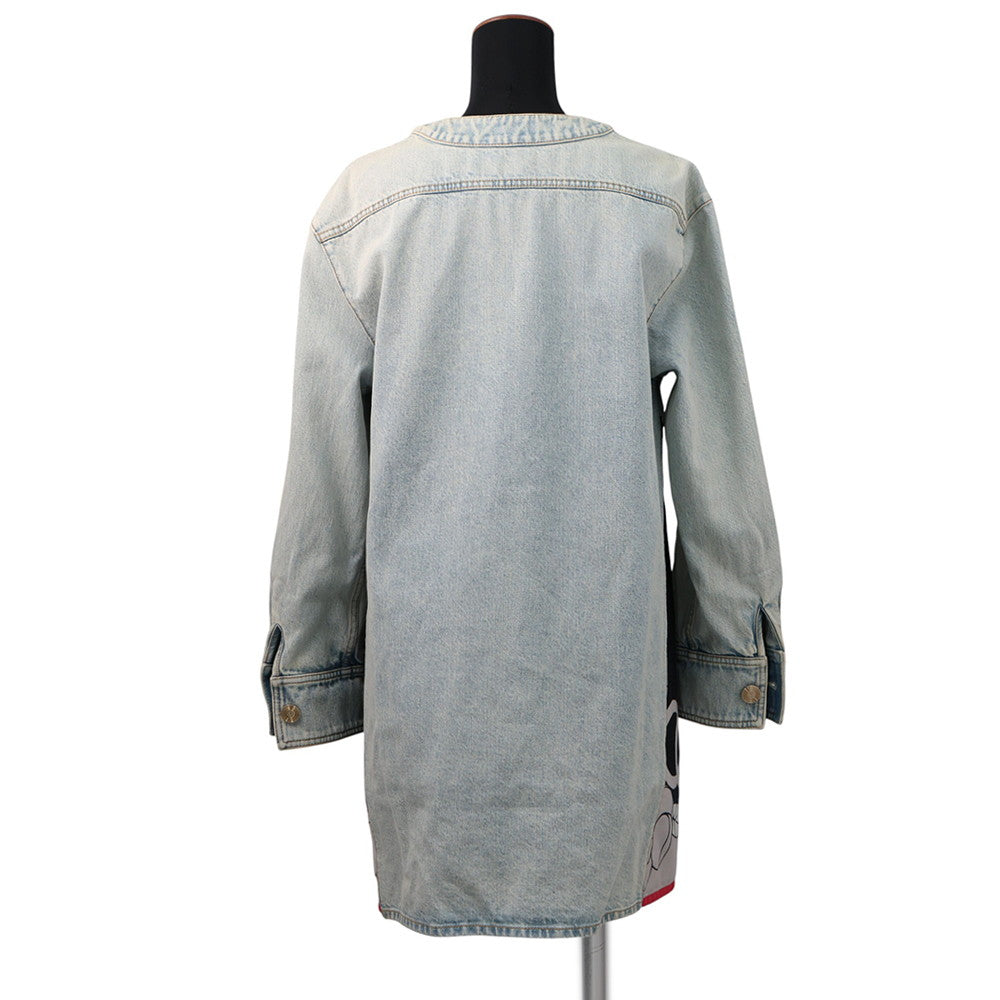 CHANEL Long denim jacket Size 38 BlueP70179 Cotton100%