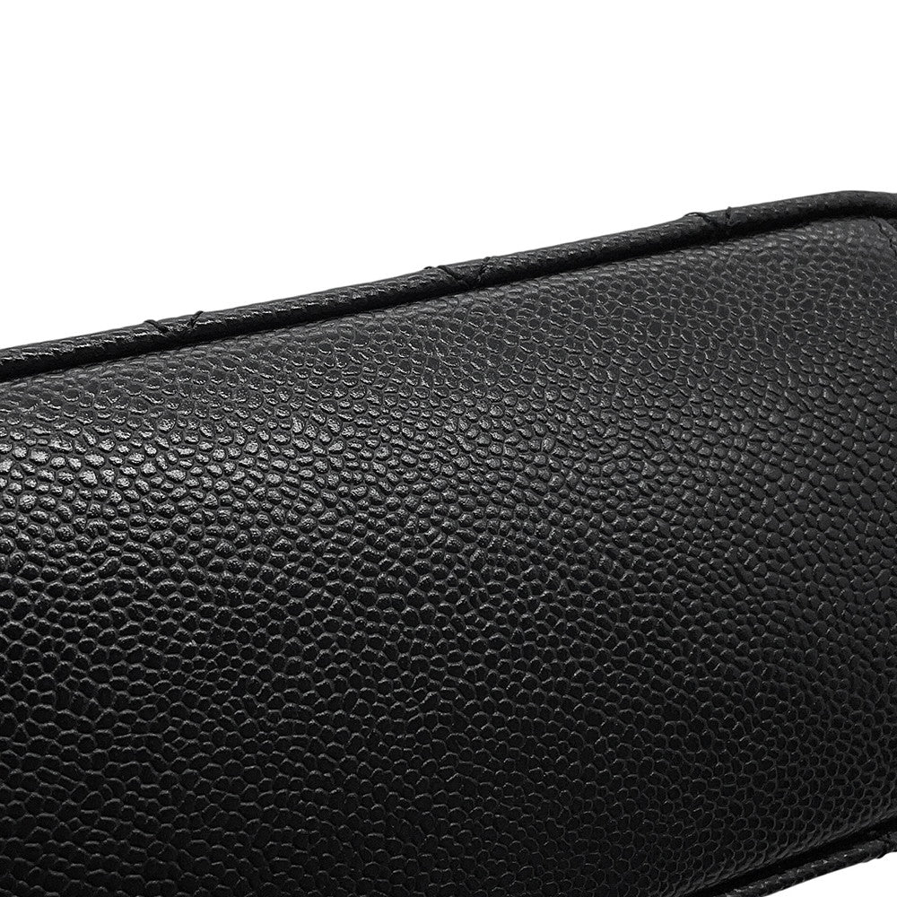CHANEL Matelasse Vanity Top Handle BlackAS3221 Caviar Leather