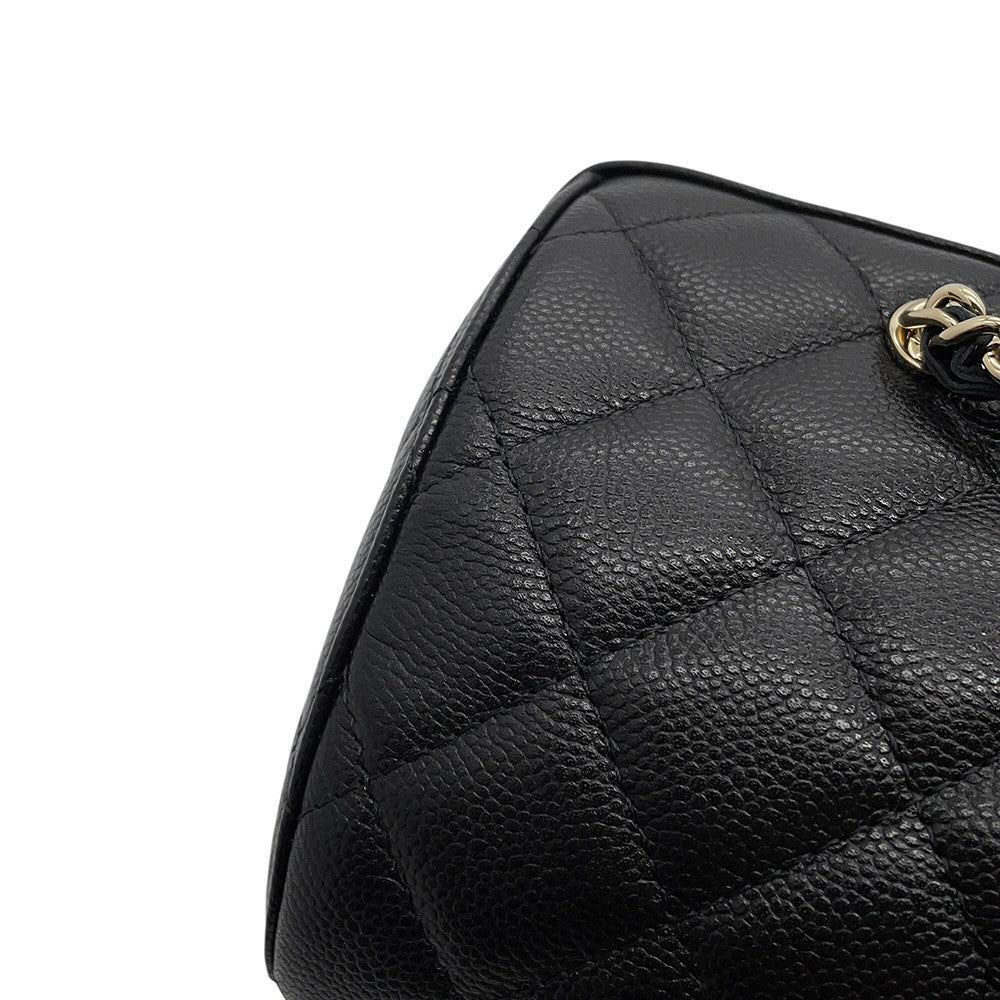 CHANEL Timeless Classics Line Roll Boston Bag BlackAP4474 Caviar Leather