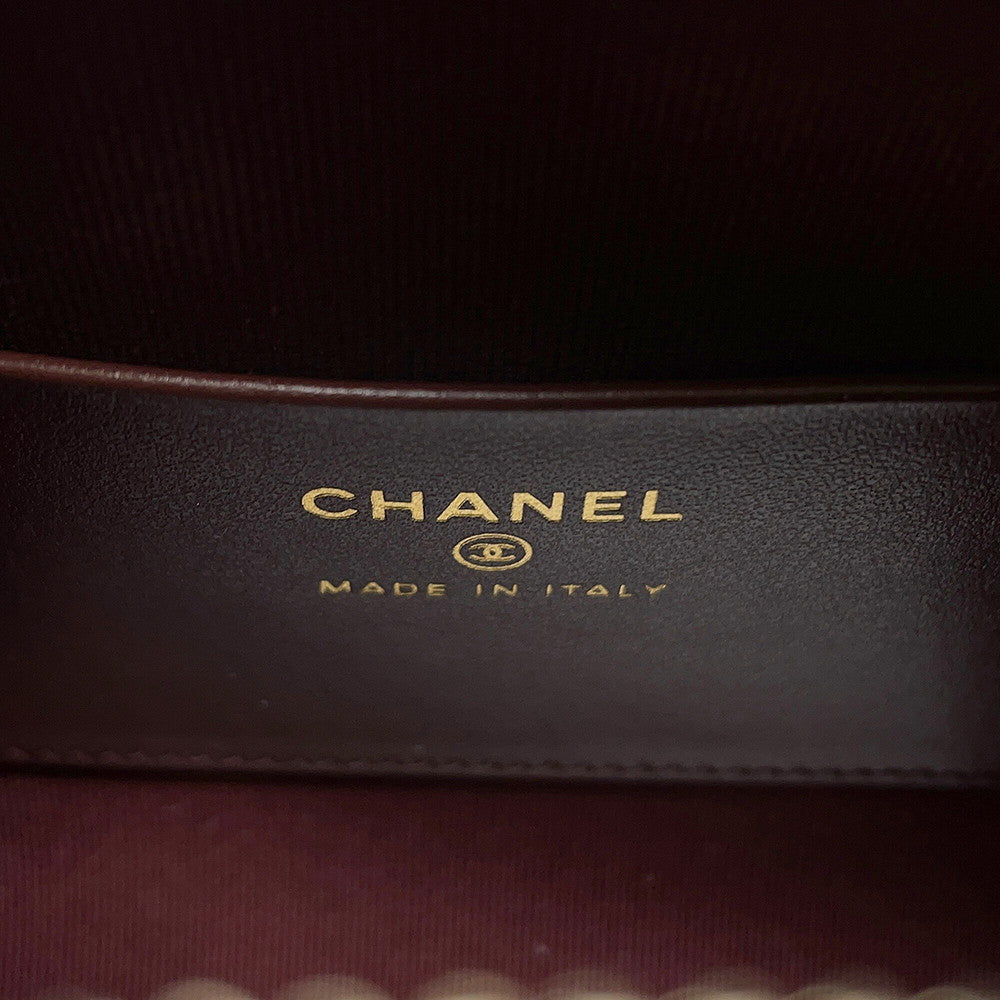 CHANEL Timeless Classics Line Roll Boston Bag BlackAP4474 Caviar Leather