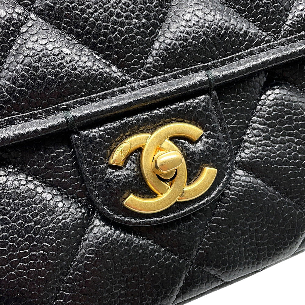 CHANEL Matelasse 2WAYBackpack BlackAS5347 Caviar Leather
