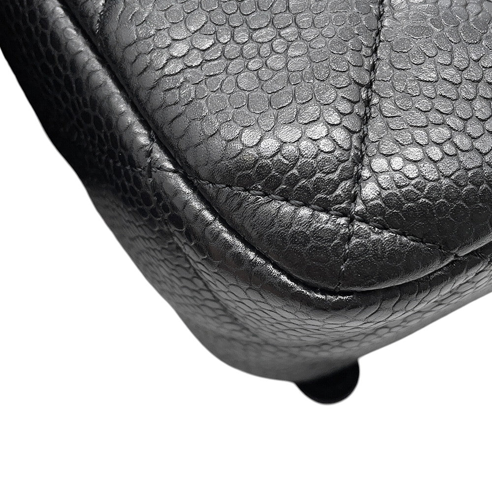 CHANEL Matelasse 2WAYBackpack BlackAS5347 Caviar Leather