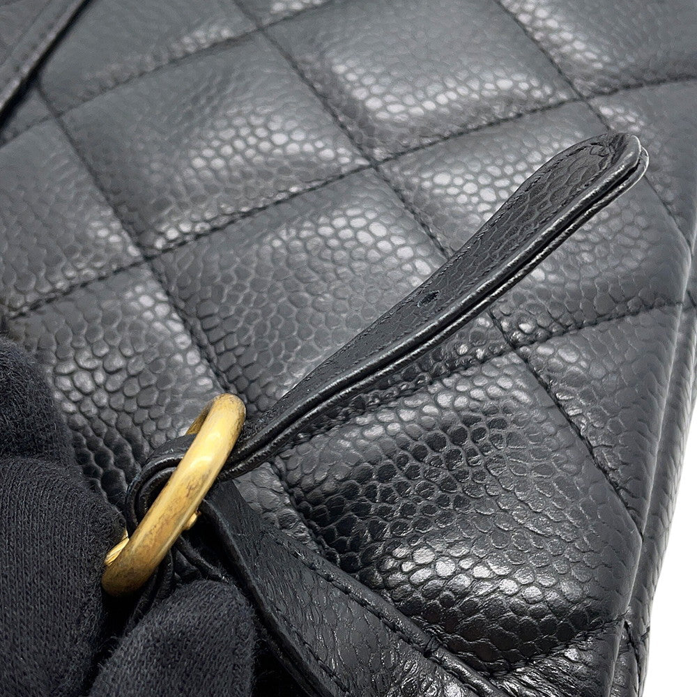 CHANEL Matelasse 2WAYBackpack BlackAS5347 Caviar Leather