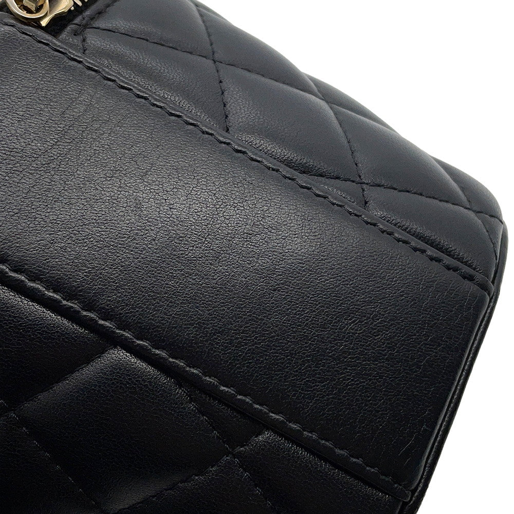 CHANEL Vanity ChainShoulder Black Lambskin