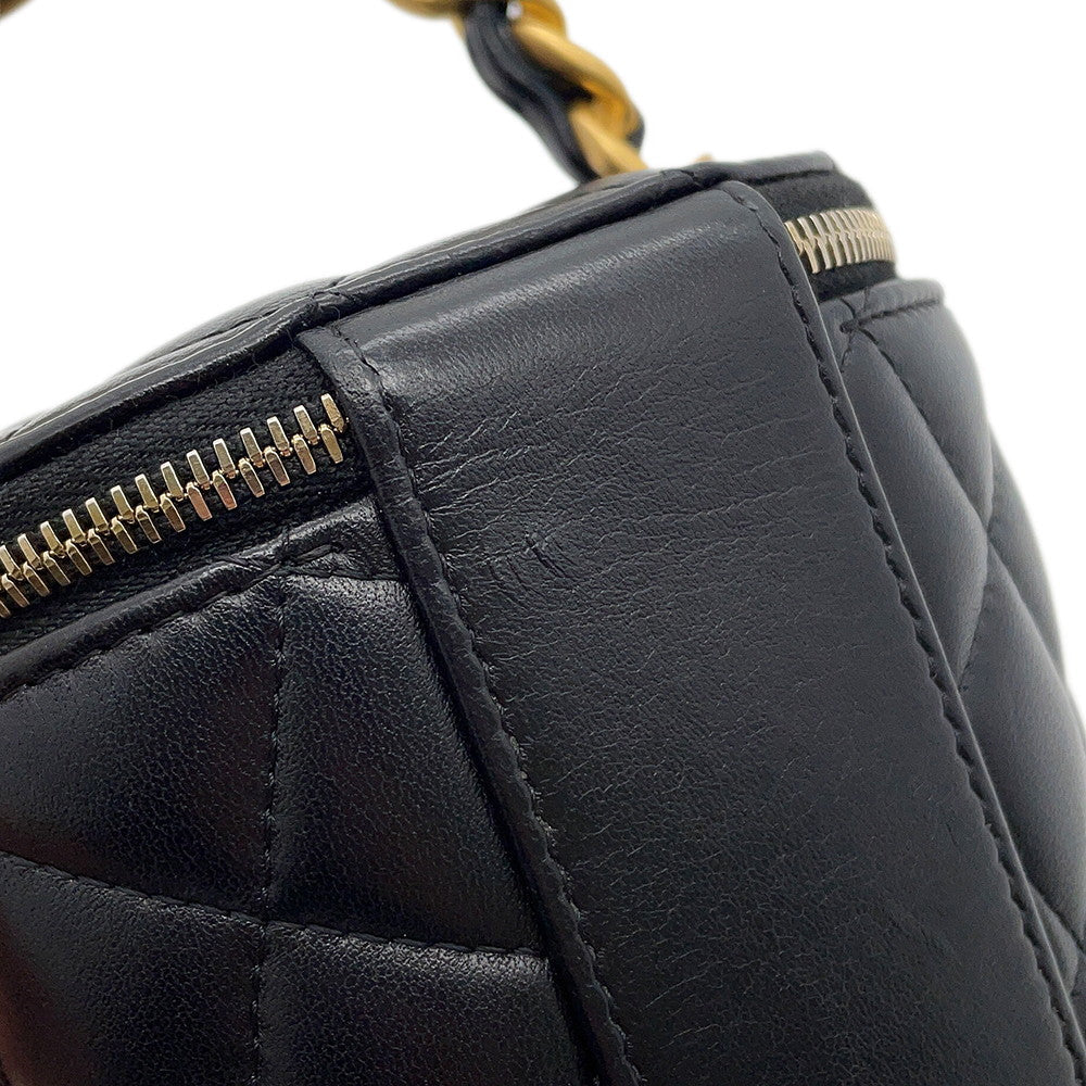 CHANEL Vanity ChainShoulder Black Lambskin