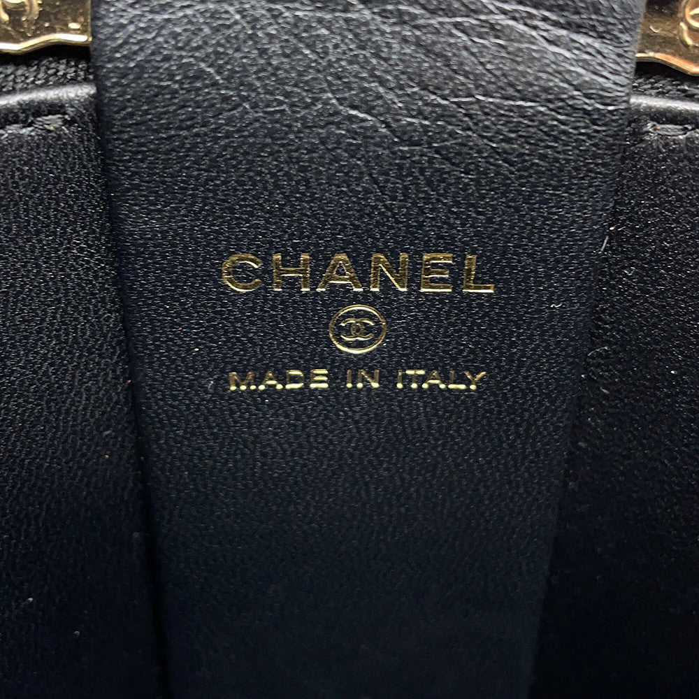 CHANEL Vanity ChainShoulder Black Lambskin