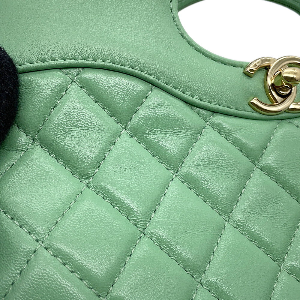 CHANEL CHANEL31 Shopping Bag Light GreenAS4133 Shiny Calf Leather Size Small