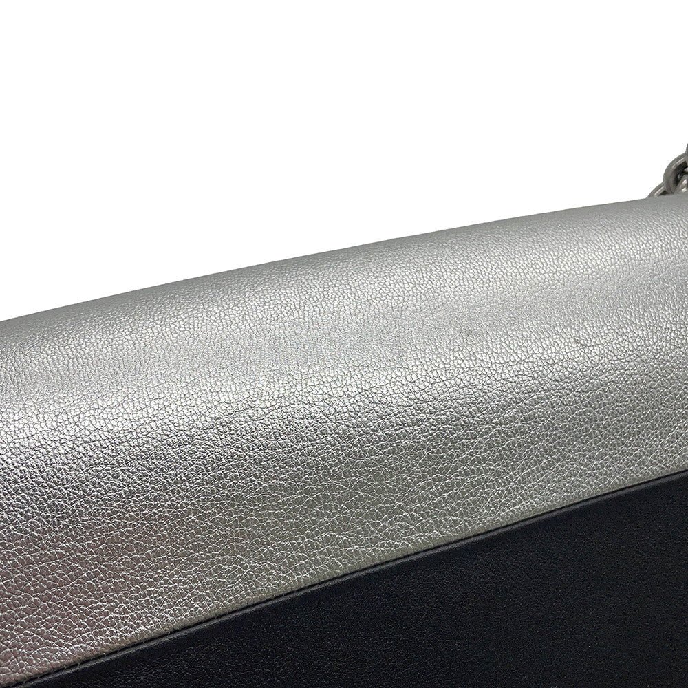 CHANEL Boy Chanel ChainShoulder Bag Black/SilverA67086 Leather Size 25