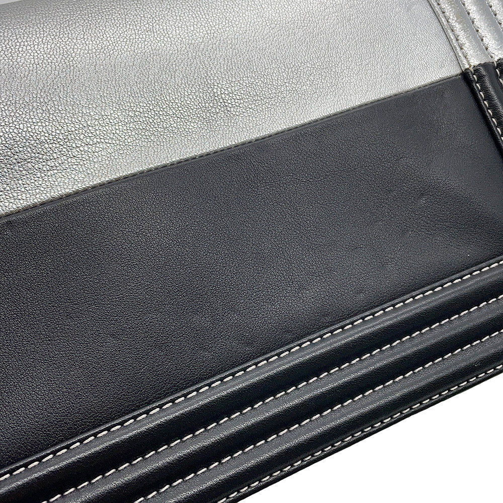 CHANEL Boy Chanel ChainShoulder Bag Black/SilverA67086 Leather Size 25