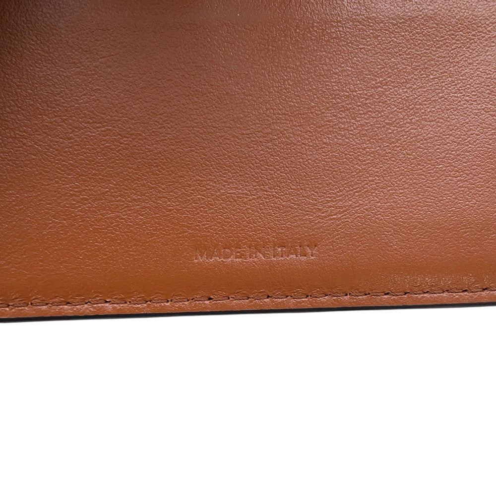 CELINE Triomphe Trifold Compact Wallet Beige/Brown10D783 Canvas/Leather