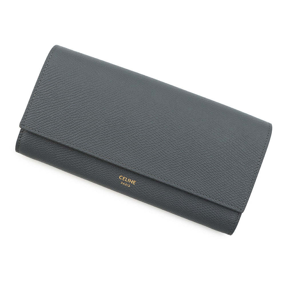 CELINE Large flap wallet Medium Gray10B563BEL Leather