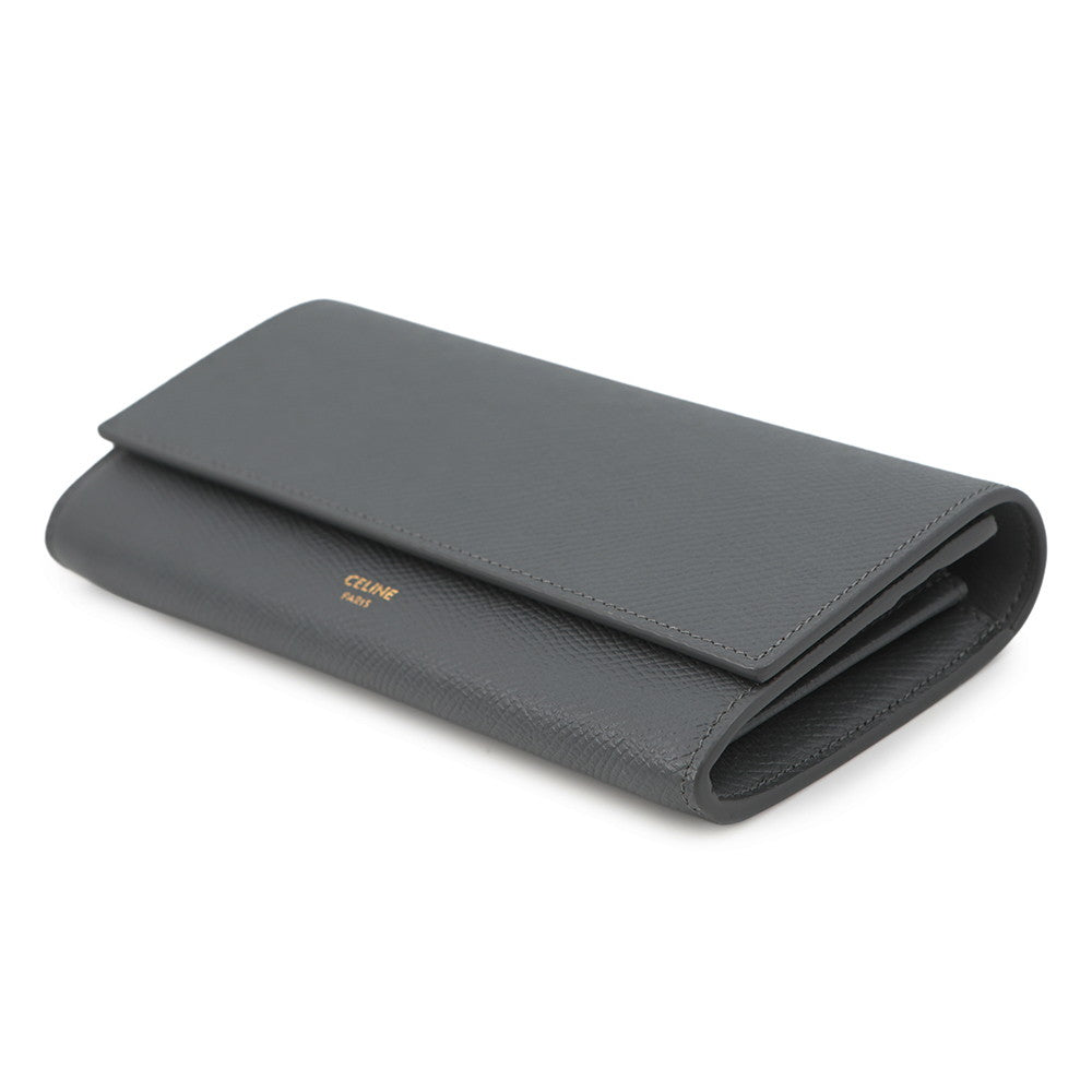 CELINE Large flap wallet Medium Gray10B563BEL Leather