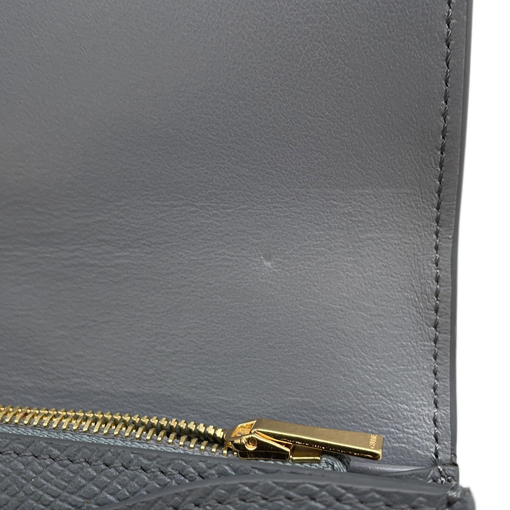 CELINE Large flap wallet Medium Gray10B563BEL Leather
