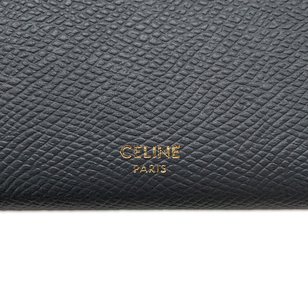 CELINE Large flap wallet Medium Gray10B563BEL Leather