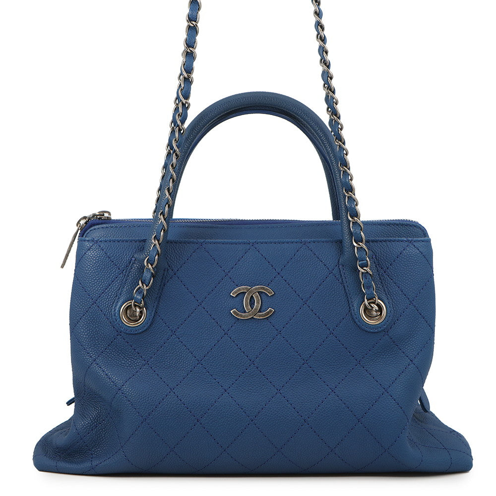 CHANEL Wild Stitch 2WAY ChainShoulder BlueA94850 Caviar Leather