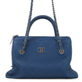 CHANEL Wild Stitch 2WAY ChainShoulder BlueA94850 Caviar Leather
