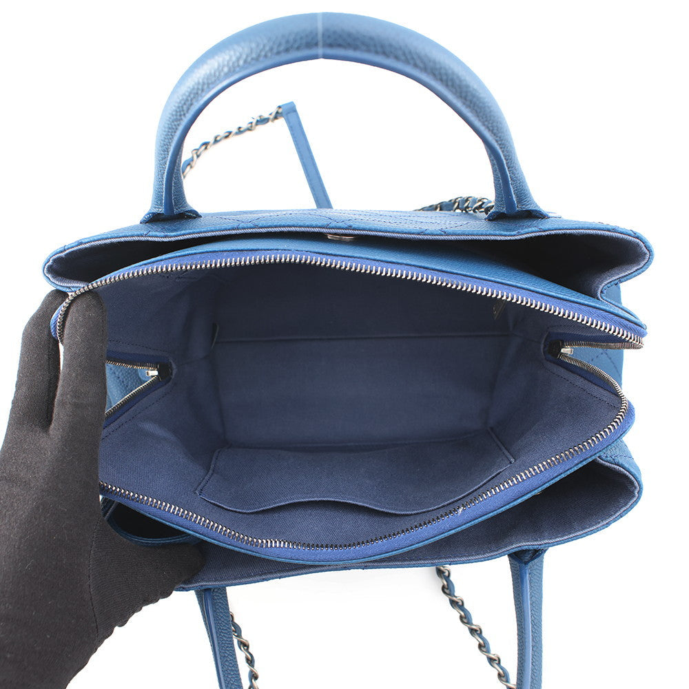 CHANEL Wild Stitch 2WAY ChainShoulder BlueA94850 Caviar Leather