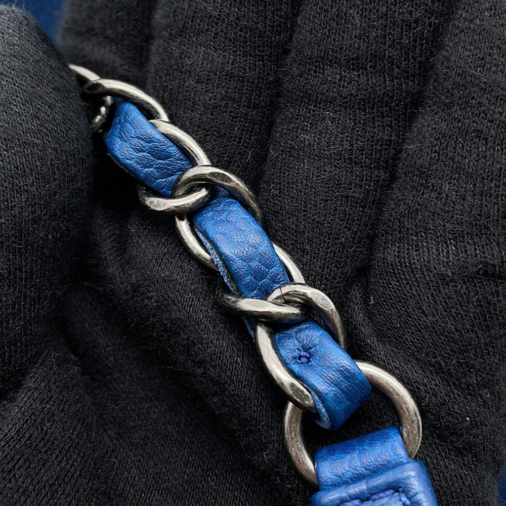 CHANEL Wild Stitch 2WAY ChainShoulder BlueA94850 Caviar Leather