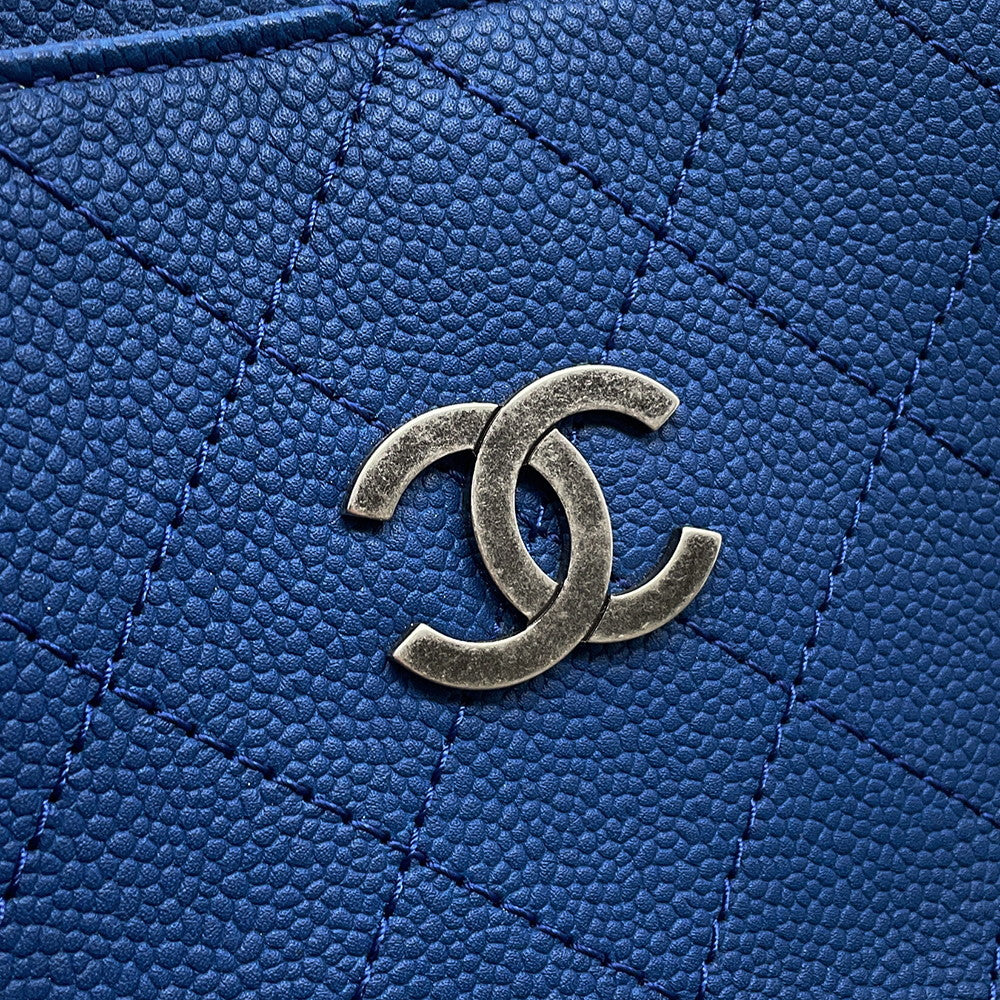 CHANEL Wild Stitch 2WAY ChainShoulder BlueA94850 Caviar Leather