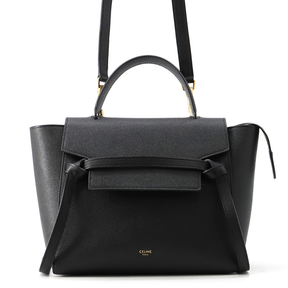 CELINE Belt bag Black189153 Leather Size micro