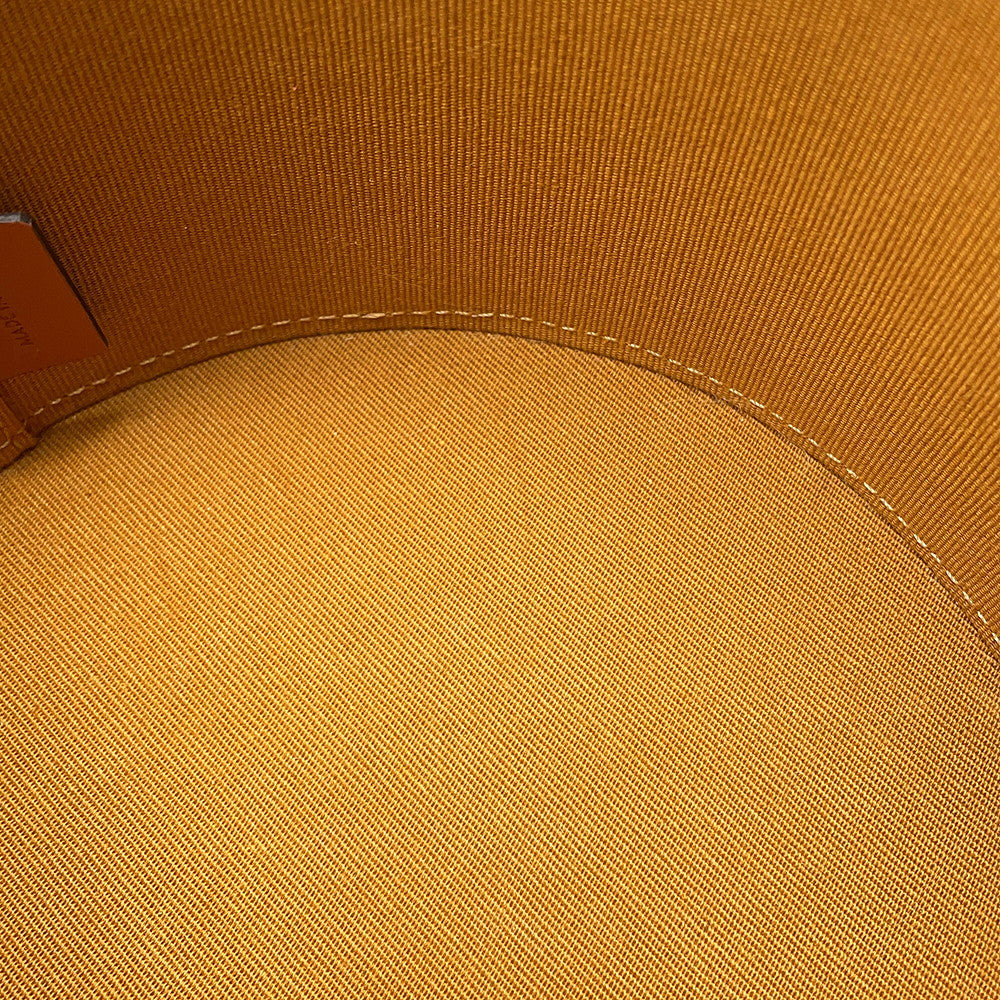 CELINE Triomphe Tambour Shoulder Bag Tan195192 PVC Leather Size Medium
