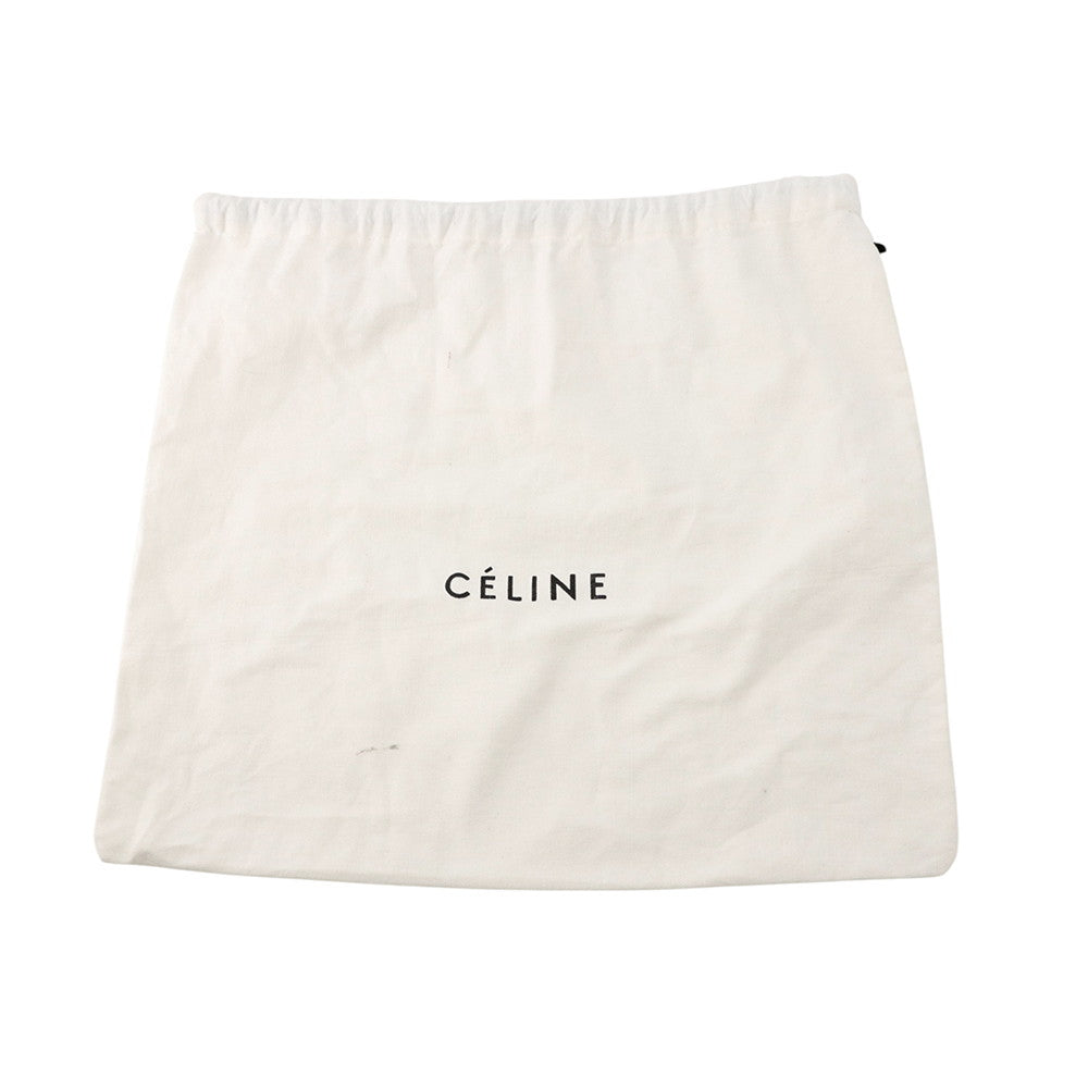 CELINE Triomphe Tambour Shoulder Bag Tan195192 PVC Leather Size Medium