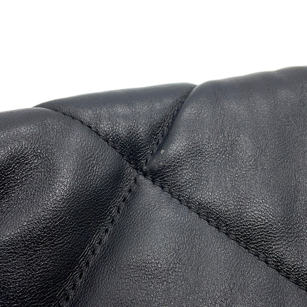 CHANEL CHANEL 19 Dixneuf Matelasse Shoulder BlackAS1160 Lambskin Size Large
