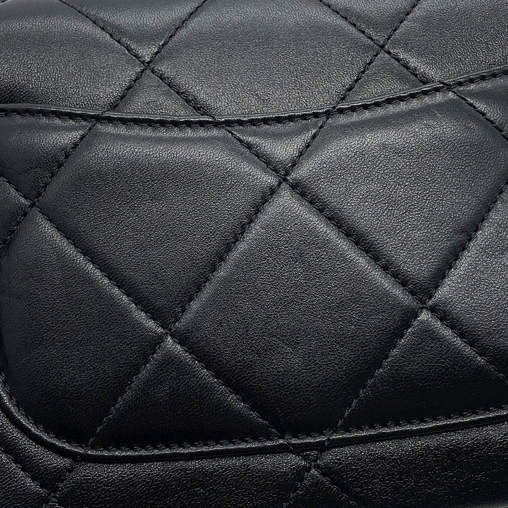 CHANEL Matelasse Mini Flap ChainShoulder Bag BlackAS4862 B16572 Lambskin