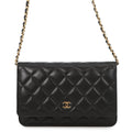 CHANEL Matelasse Chain wallet BlackAP0250 Lambskin